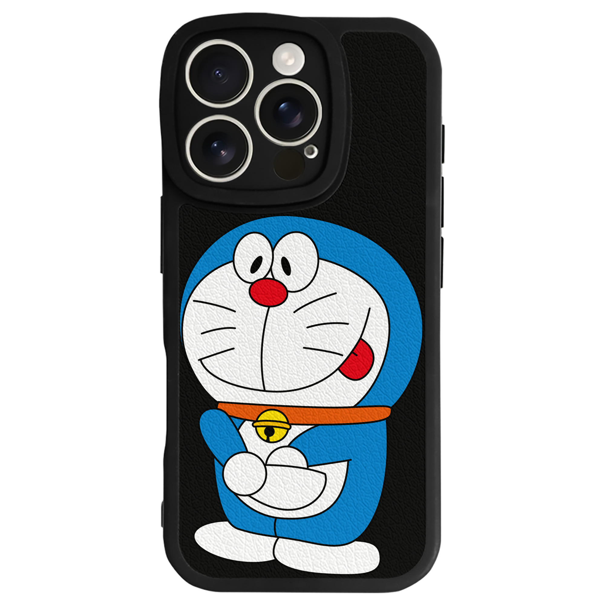 （画像用） ドラえもん Doraemon 【iPhone 16シリーズ対応】シリコンスマホケース（レザー調） 材質：シリコン